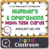 Math Practice Operations RIT Band 181-190 Google Classroom Distance Learning