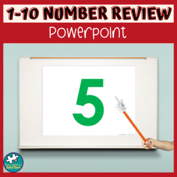 Preview of Math Practice Powerpoint for Numbers 1-10 Preschool, Kindergarten, Special Ed