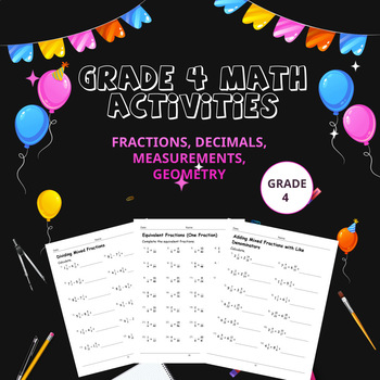 Math Practice Problems for 4th Grade by Samir Latrous | TPT