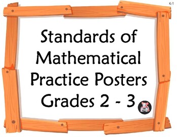 Preview of Math Practice Standards for 2-3 that MAKE SENSE!