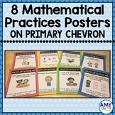 Math Practices Posters for Young Learners on primary chevron