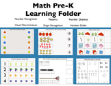 Math Preschool Learning Folder