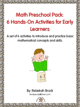 Preview of Math Preschool Pack: 6 Hands-On Activities for Early Learners