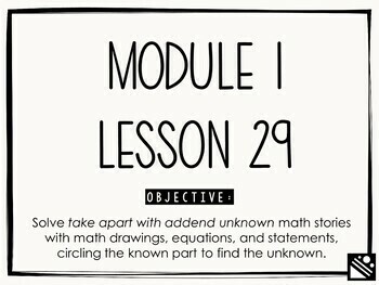 Preview of Math Presentation for Google Slides™ - 1st Grade Module 1 Lesson 29
