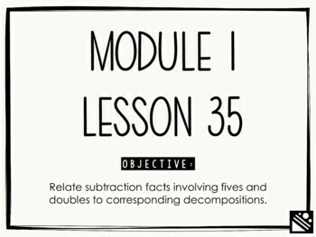 Preview of Math Presentation for Google Slides™ - 1st Grade Module 1 Lesson 35