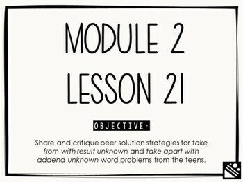 Preview of Math Presentation for Google Slides™ - 1st Grade Module 2 Lesson 21