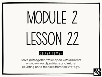 Preview of Math Presentation for Google Slides™ - 1st Grade Module 2 Lesson 22
