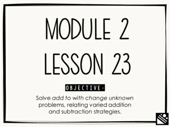 Preview of Math Presentation for Google Slides™ - 1st Grade Module 2 Lesson 23