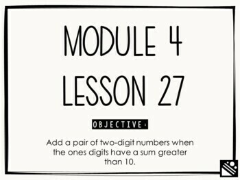 Preview of Math Presentation for Google Slides™ - 1st Grade Module 4 Lesson 27