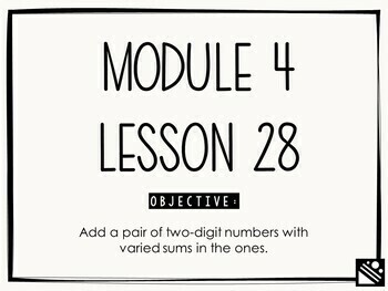 Preview of Math Presentation for Google Slides™ - 1st Grade Module 4 Lesson 28