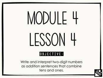 Preview of Math Presentation for Google Slides™ - 1st Grade Module 4 Lesson 4