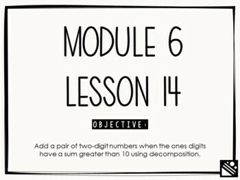 Preview of Math Presentation for Google Slides™ - 1st Grade Module 6 Lesson 14