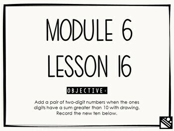 Preview of Math Presentation for Google Slides™ - 1st Grade Module 6 Lesson 16