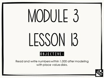 Preview of Math Presentation for Google Slides™ - 2nd Grade Module 3 Lesson 13