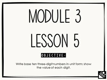 Preview of Math Presentation for Google Slides™ - 2nd Grade Module 3 Lesson 5