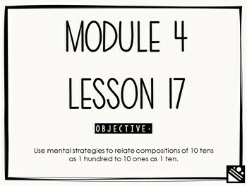 Preview of Math Presentation for Google Slides™ - 2nd Grade Module 4 Lesson 17