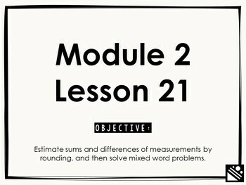 Preview of Math Presentation for Google Slides™ - 3rd Grade Module 2 Lesson 21
