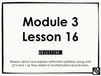 Preview of Math Presentation for Google Slides™ - 3rd Grade Module 3 Lesson 16