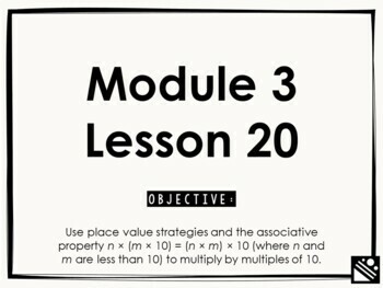 Preview of Math Presentation for Google Slides™ - 3rd Grade Module 3 Lesson 20