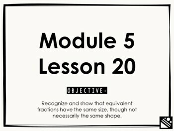 Preview of Math Presentation for Google Slides™ - 3rd Grade Module 5 Lesson 20