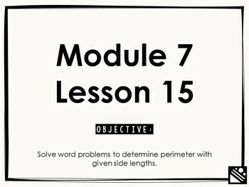 Preview of Math Presentation for Google Slides™ - 3rd Grade Module 7 Lesson 15