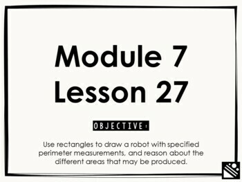 Preview of Math Presentation for Google Slides™ - 3rd Grade Module 7 Lesson 27