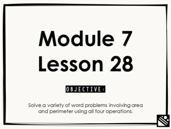 Preview of Math Presentation for Google Slides™ - 3rd Grade Module 7 Lesson 28