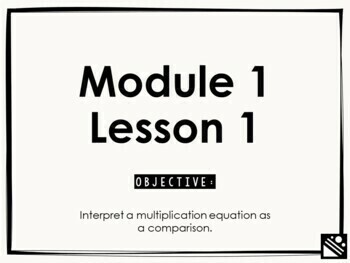 Preview of Math Presentation for Google Slides™ - 4th Grade Module 1 Lesson 1