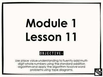 Preview of Math Presentation for Google Slides™ - 4th Grade Module 1 Lesson 11