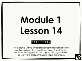 Preview of Math Presentation for Google Slides™ - 4th Grade Module 1 Lesson 14