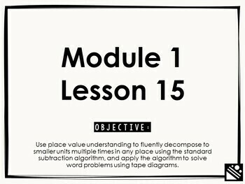 Preview of Math Presentation for Google Slides™ - 4th Grade Module 1 Lesson 15