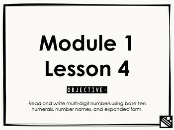 Preview of Math Presentation for Google Slides™ - 4th Grade Module 1 Lesson 4