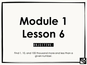 Preview of Math Presentation for Google Slides™ - 4th Grade Module 1 Lesson 6