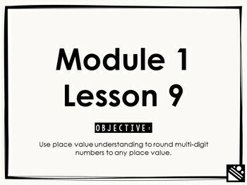 Preview of Math Presentation for Google Slides™ - 4th Grade Module 1 Lesson 9