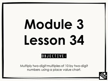 Preview of Math Presentation for Google Slides™ - 4th Grade Module 3 Lesson 34