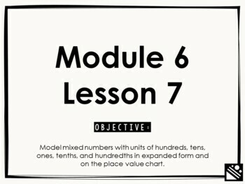 Preview of Math Presentation for Google Slides™ - 4th Grade Module 6 Lesson 7