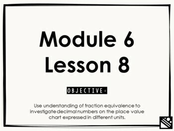 Preview of Math Presentation for Google Slides™ - 4th Grade Module 6 Lesson 8