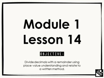 Preview of Math Presentation for Google Slides™ - 5th Grade Module 1 Lesson 14