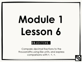 Preview of Math Presentation for Google Slides™ - 5th Grade Module 1 Lesson 6