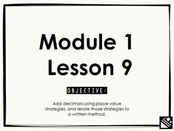 Preview of Math Presentation for Google Slides™ - 5th Grade Module 1 Lesson 9