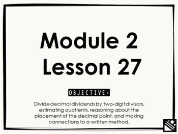 Preview of Math Presentation for Google Slides™ - 5th Grade Module 2 Lesson 27