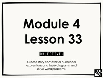 Preview of Math Presentation for Google Slides™ - 5th Grade Module 4 Lesson 33