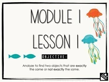 Preview of Math Presentation for Google Slides™ - Kindergarten Module 1 Lesson 1