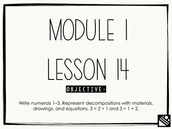 Preview of Math Presentation for Google Slides™ - Kindergarten Module 1 Lesson 14