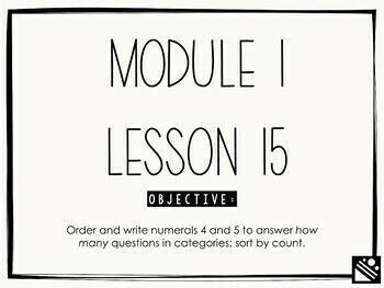Preview of Math Presentation for Google Slides™ - Kindergarten Module 1 Lesson 15