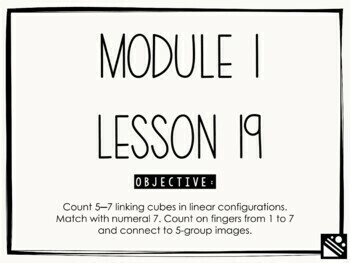 Preview of Math Presentation for Google Slides™ - Kindergarten Module 1 Lesson 19