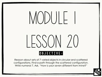 Preview of Math Presentation for Google Slides™ - Kindergarten Module 1 Lesson 20