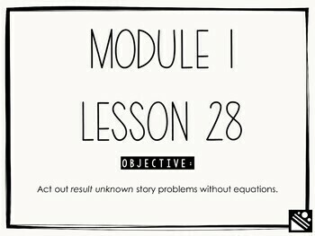 Preview of Math Presentation for Google Slides™ - Kindergarten Module 1 Lesson 28