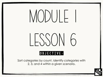 Preview of Math Presentation for Google Slides™ - Kindergarten Module 1 Lesson 6