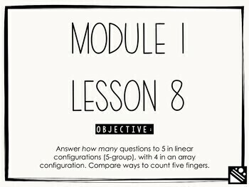 Preview of Math Presentation for Google Slides™ - Kindergarten Module 1 Lesson 8